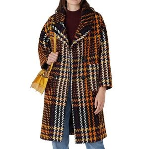 NVLT Multi Plaid Coat NEW